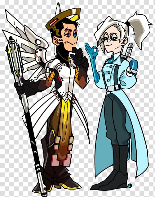 Team Fortress 2 Overwatch Brasil 2D Mercy Profession, statue tumblr transparent background PNG clipart