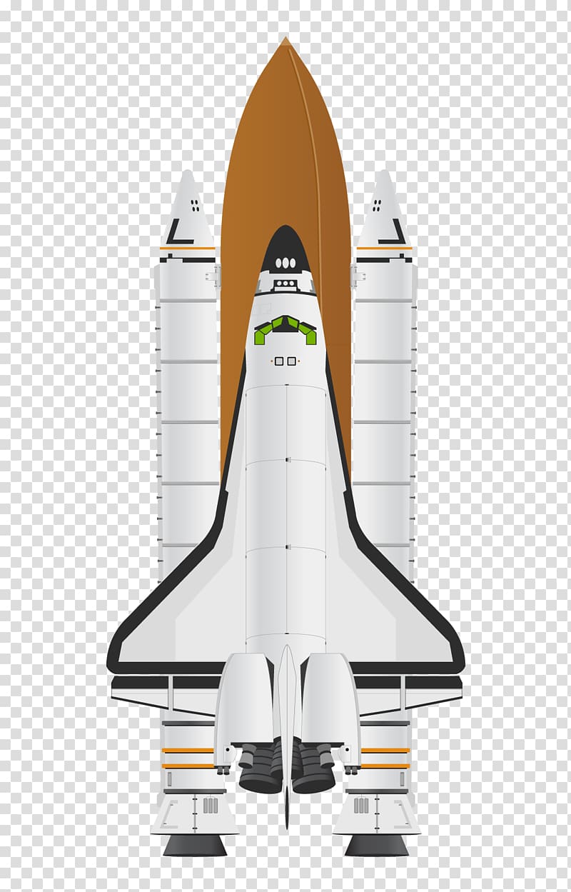 white and black rocketship illustration, Space Shuttle program Spacecraft NASA, spaceship transparent background PNG clipart