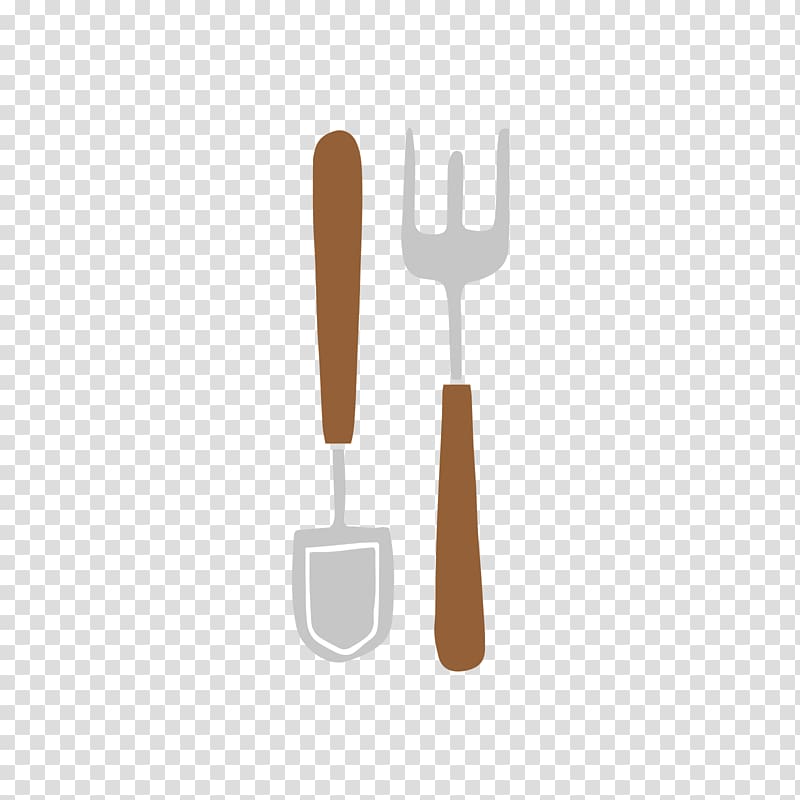 Spoon Fork Grey, Gray fork and shovel transparent background PNG clipart