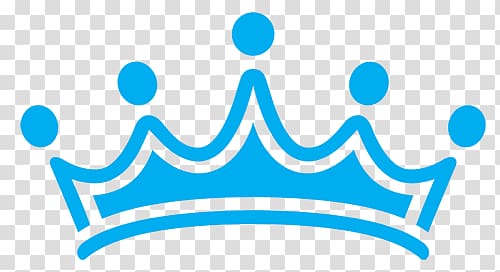 hand-painted blue cartoon crown transparent background PNG clipart