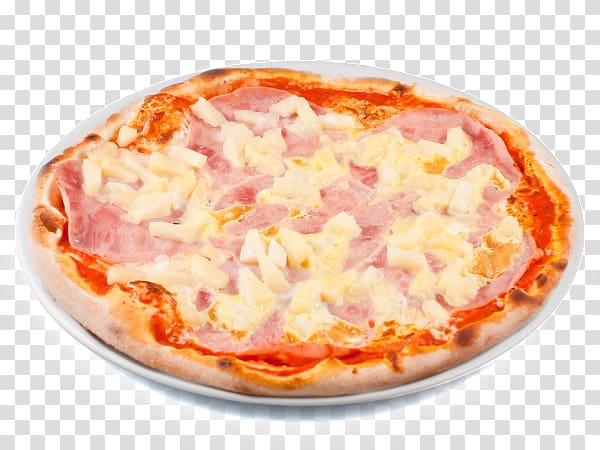 California-style pizza Sicilian pizza Tarte flambée Prosciutto, hawaiian pizza transparent background PNG clipart