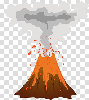 Volcano eruption , Mount Pelxe9e Cartoon Volcano Drawing, Live volcano  cartoon material transparent background PNG clipart | HiClipart