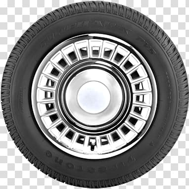 chrome multispoke vehicle wheel and tire illustration, Tyre Front View transparent background PNG clipart