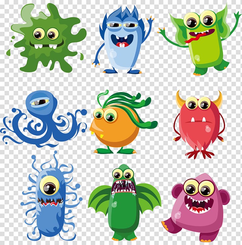 Drawing Monster Vecteur , Cartoon monster transparent background PNG clipart