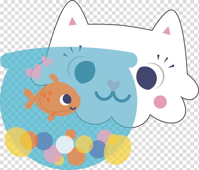 cat staring at fishbowl art, Cat Kitten Hello Kitty , kitten transparent background PNG clipart