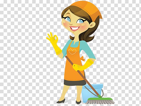 Housekeeping Cleaner Cleaning Domestic worker, cartoon cleaning lady transparent background PNG clipart