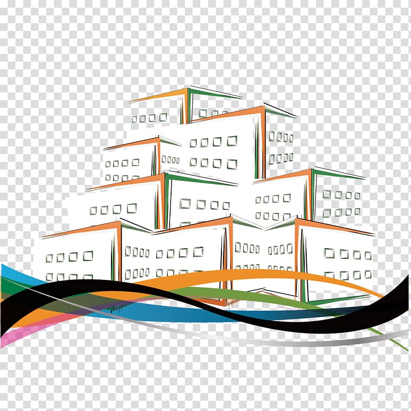 Housing House Real Estate Building, Creative Building transparent background PNG clipart