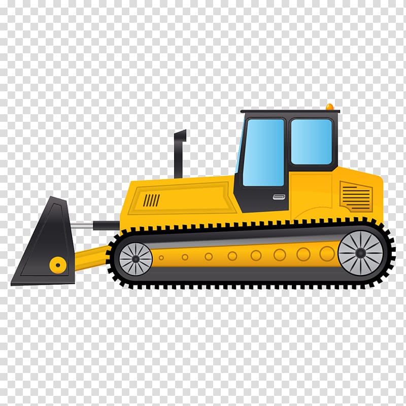 Bulldozer transparent background PNG clipart