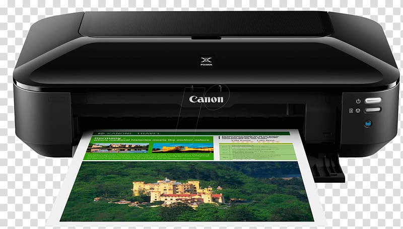 Inkjet printing Multi-function printer Canon PIXMA iX6820, printer transparent background PNG clipart