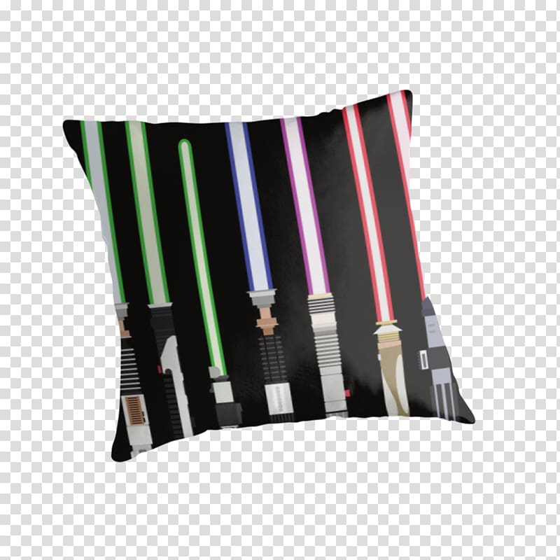 Throw Pillows Cushion Lightsaber Star Wars, star wars transparent background PNG clipart