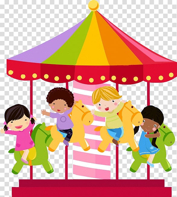 carousel illustration, Carousel , merry go round transparent background PNG clipart