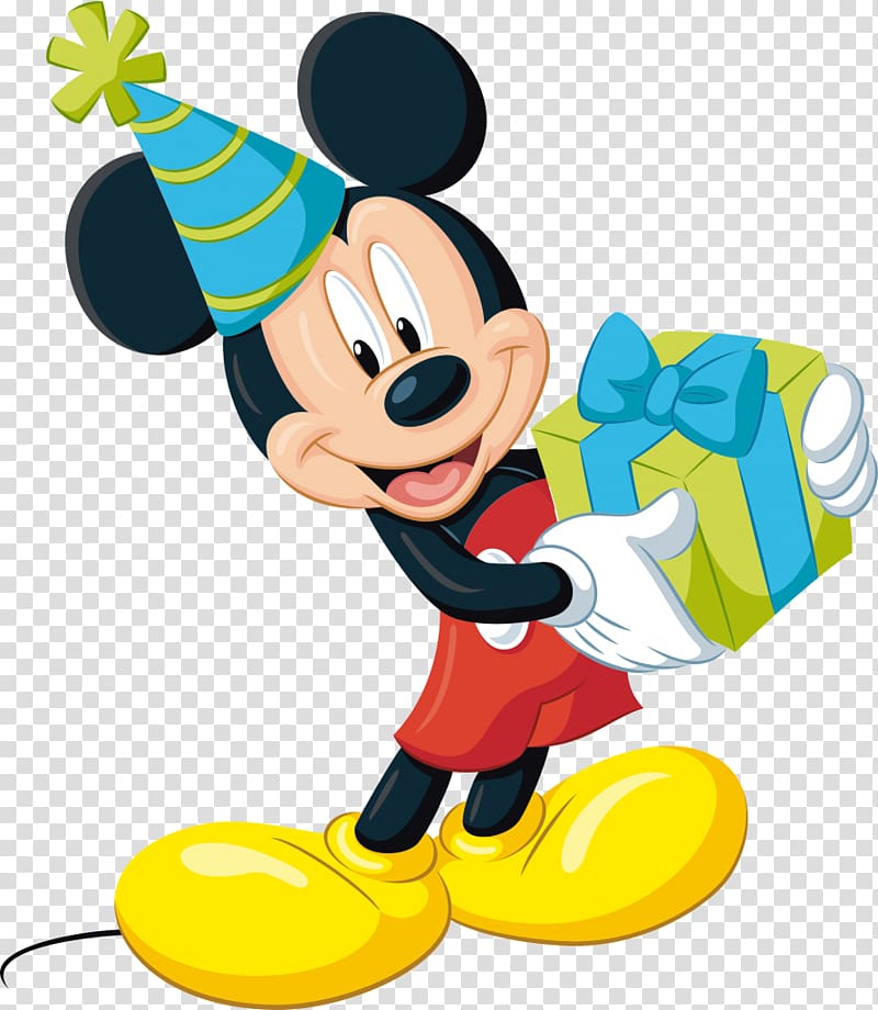 Mickey Mouse holding gift , Mickey Mouse Winnie-the-Pooh Donald Duck The Walt Disney Company, mickey mouse transparent background PNG clipart