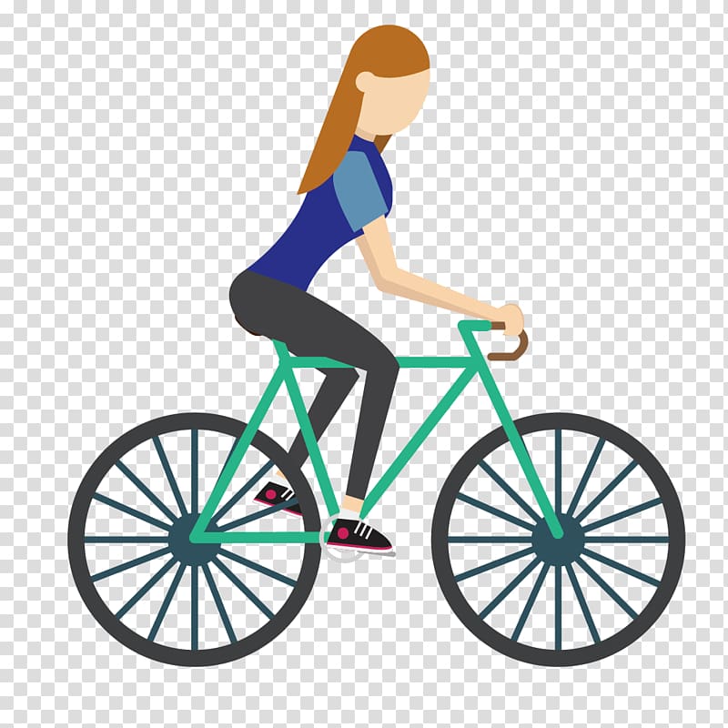 Bicycle Organization The Red Wagon Service, Cycling girl transparent background PNG clipart