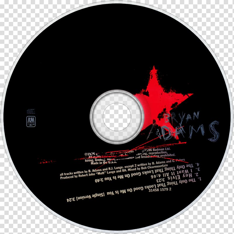 Compact disc Waking Up the Neighbours The Best of Me Album The Only Thing That Looks Good on Me Is You, Brian Adams transparent background PNG clipart