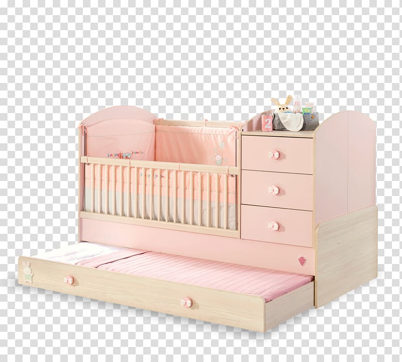 Baby bedding Cots Infant Toddler bed, bed transparent background PNG clipart