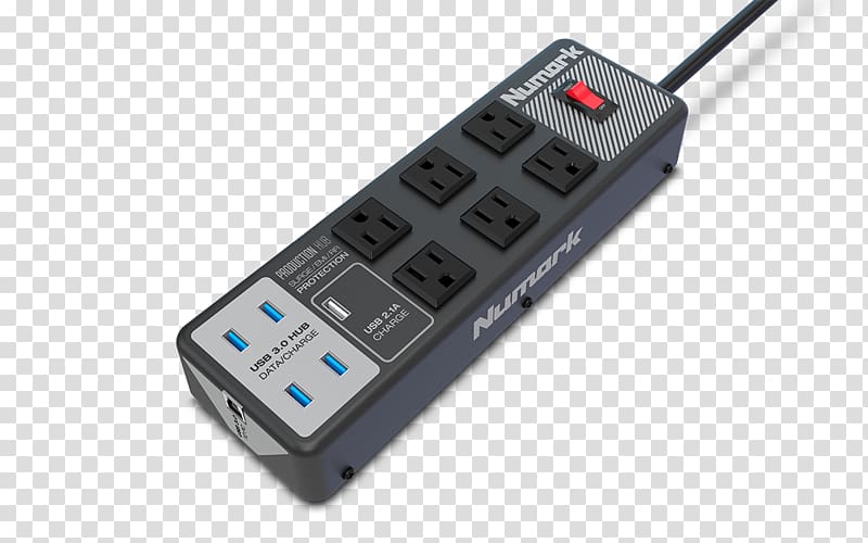 Power Strips & Surge Suppressors Surge protector USB hub Ethernet hub Disc jockey, USB transparent background PNG clipart