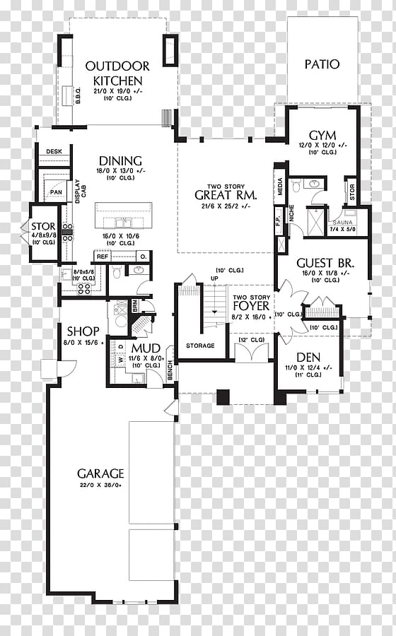 Floor Plan House Plan Design Transparent Background Png