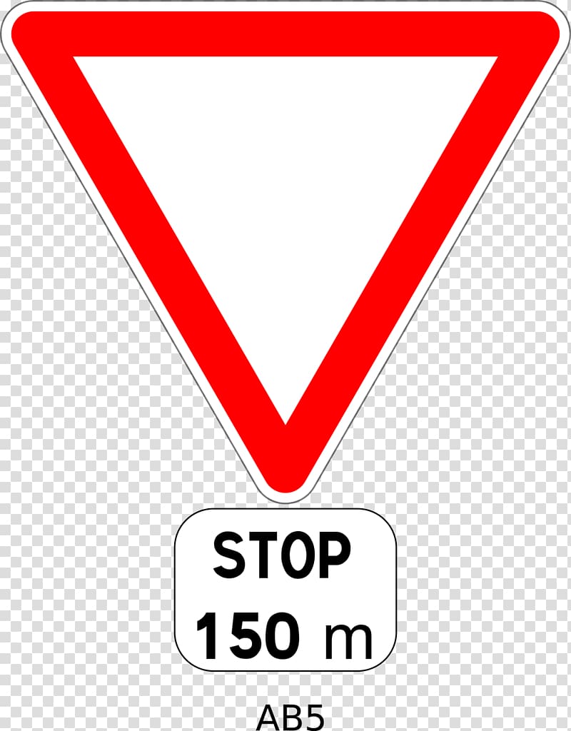 Car Traffic sign Yield sign Warning sign, rich yield transparent background PNG clipart
