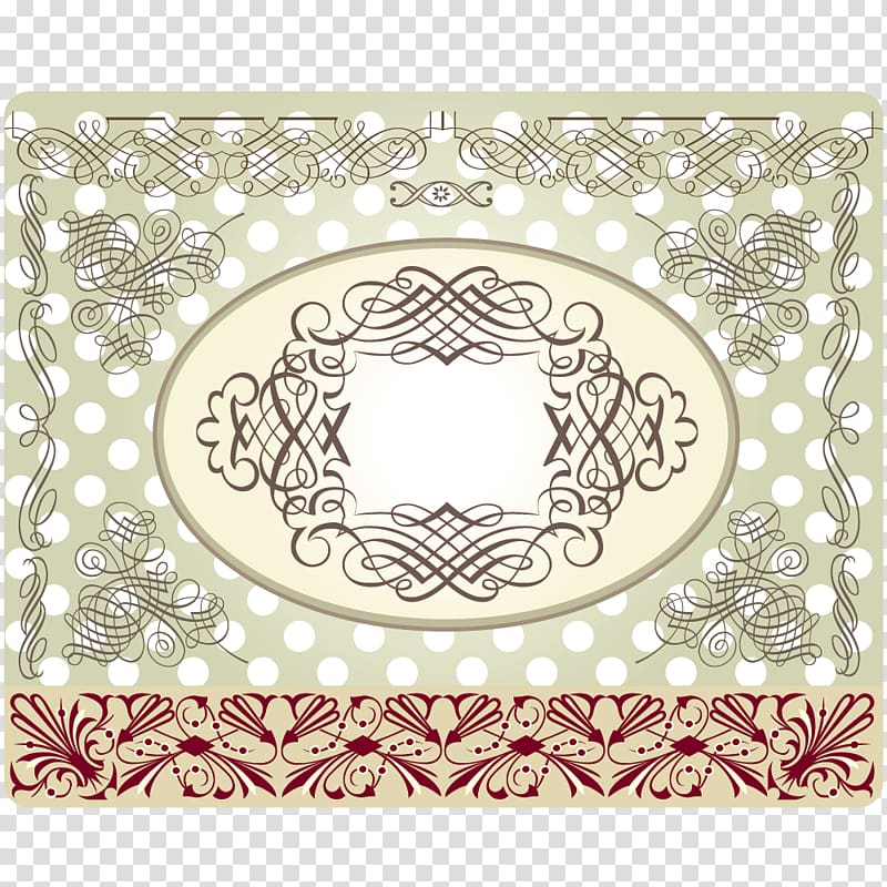 Circle Pattern, exquisite border transparent background PNG clipart