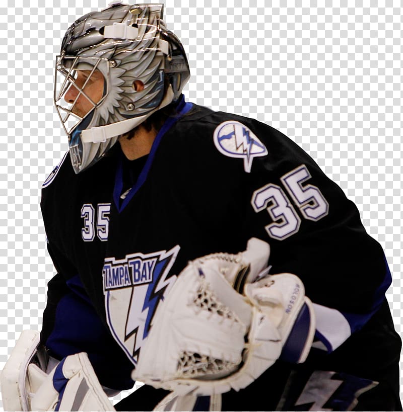 Goaltender mask Tampa Bay Lightning American Football Protective Gear, others transparent background PNG clipart
