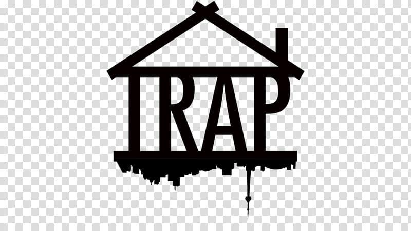 black trap text , Crack house Trap House Trap music Logo, Trap transparent background PNG clipart