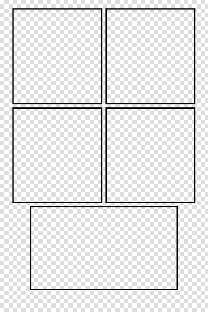 Five square sketches, Template Comics Comic book Comic strip Panel