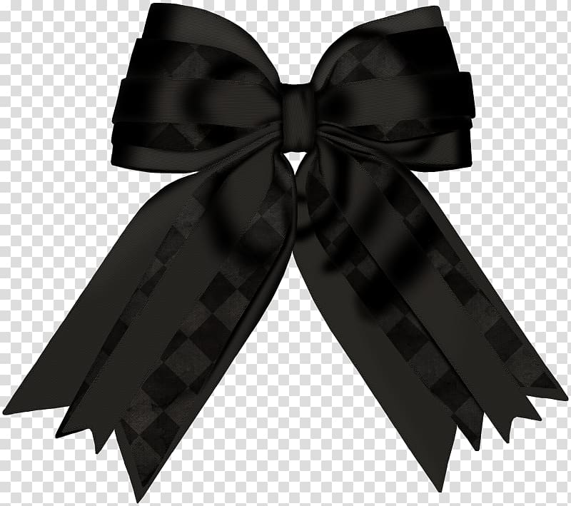 black bow transparent background PNG clipart