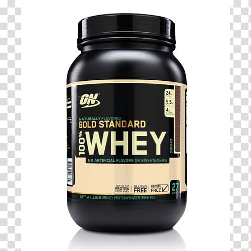 Dietary supplement Optimum Nutrition Gold Standard 100% Whey Whey protein isolate, free whey transparent background PNG clipart