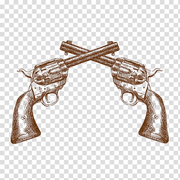 cowboy revolver clip art