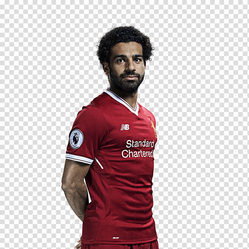 soccer player in red and white jersey shirt, Mohamed Salah FIFA 19 Liverpool F.C. Real Madrid C.F. FIFA 18, premier league transparent background PNG clipart