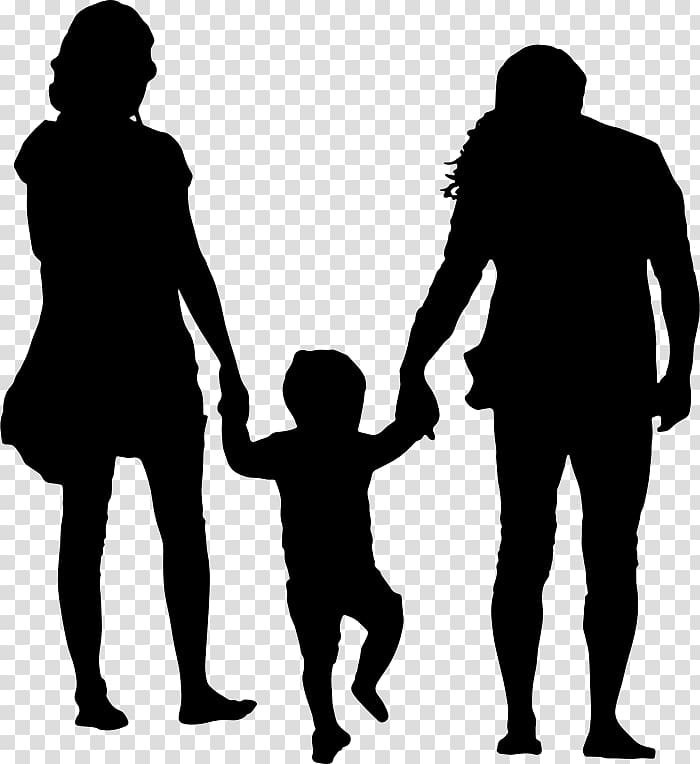 Family Silhouette Father, parents transparent background PNG clipart