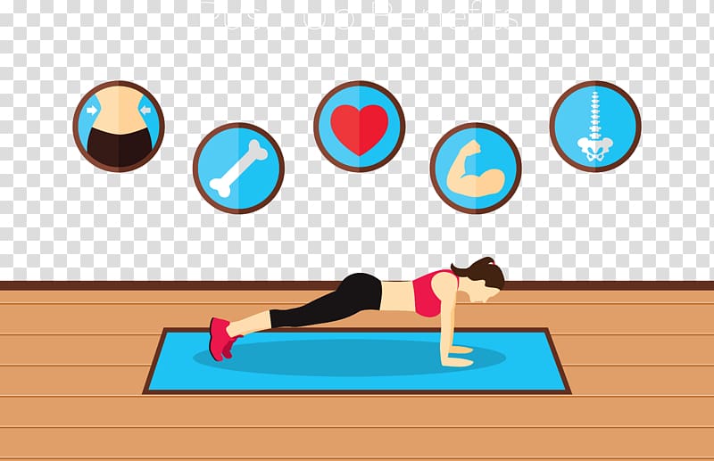 Push-up Icon, Women push ups transparent background PNG clipart