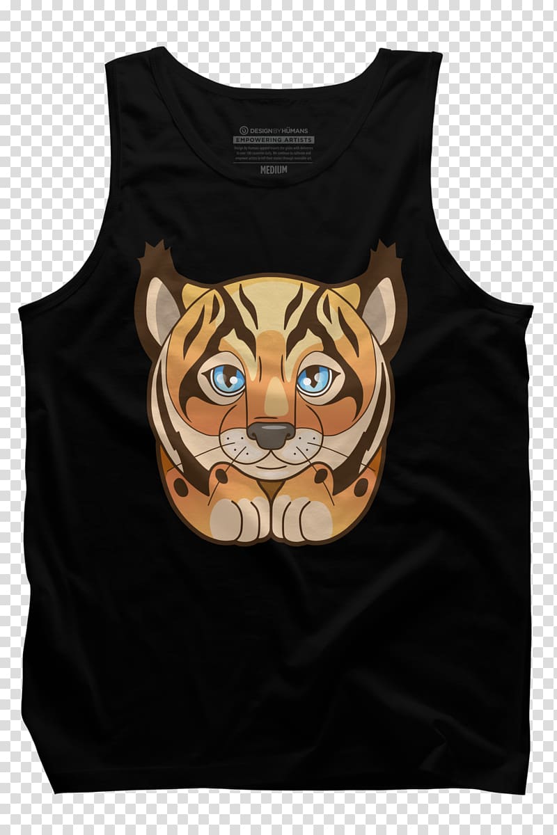 Tiger T-shirt Sleeveless shirt Outerwear, taobao lynx element transparent background PNG clipart