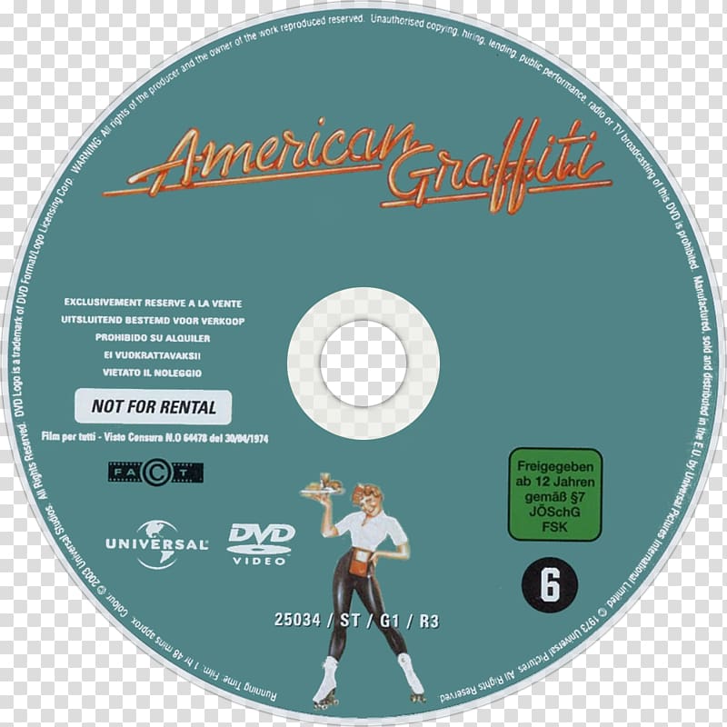 Compact disc 41 Original Hits from the Soundtrack of American Graffiti DVD Blu-ray disc, american graffiti girl transparent background PNG clipart