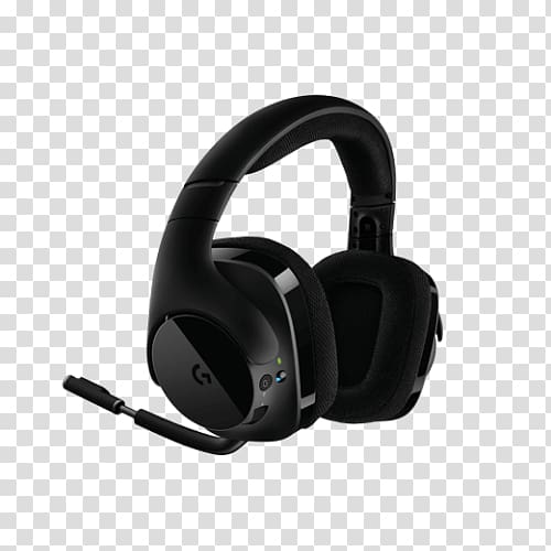 Headset 7.1 surround sound Logitech G533 Wireless Headphones, headphones transparent background PNG clipart