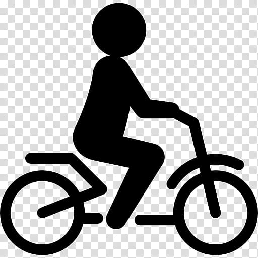 Bicycle Cycling Motorcycle Silhouette, Cane for old people transparent background PNG clipart
