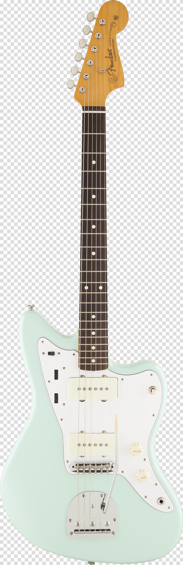 Acoustic-electric guitar Fender Jaguar Fender Musical Instruments Corporation, electric guitar transparent background PNG clipart