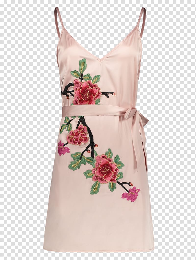 Slip dress Slip dress Embroidery Satin, dress transparent background PNG clipart