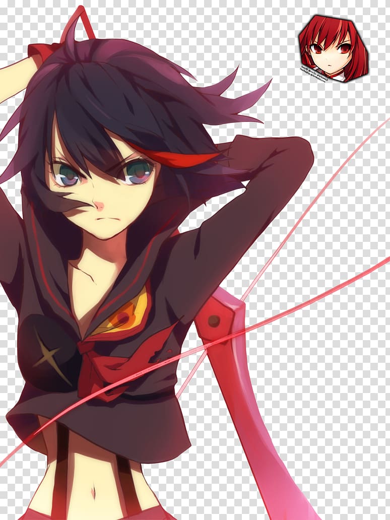 Ryuko Matoi Satsuki Kiryuin Senketsu Tsumugu Kinagase Nonon Jakuzure, kill transparent background PNG clipart