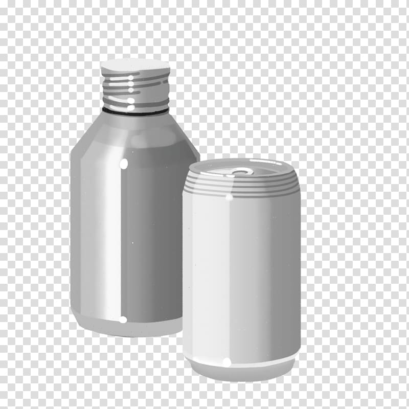 Water Bottles Aluminum can Aluminium Recycling Beverage can, Aluminum Can transparent background PNG clipart