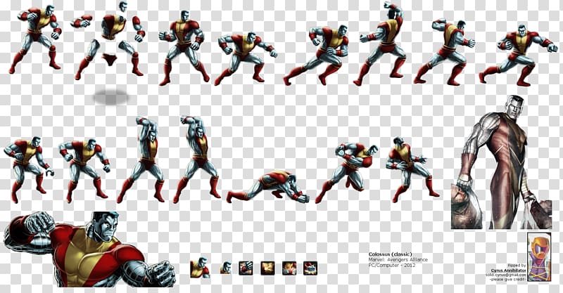 Marvel: Avengers Alliance Marvel Heroes 2016 Colossus Black Widow Thor, colossus transparent background PNG clipart