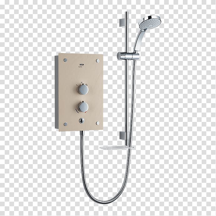 Shower Kohler Mira Thermostatic mixing valve Tap Bathroom, shower transparent background PNG clipart