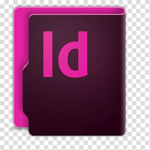 purple and brown ID lgo, pink square purple brand, Adobe In Design CC transparent background PNG clipart