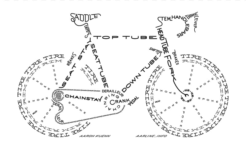 Bicycle Cycling Typography Poster BMX bike, Bicycle Graphic transparent background PNG clipart