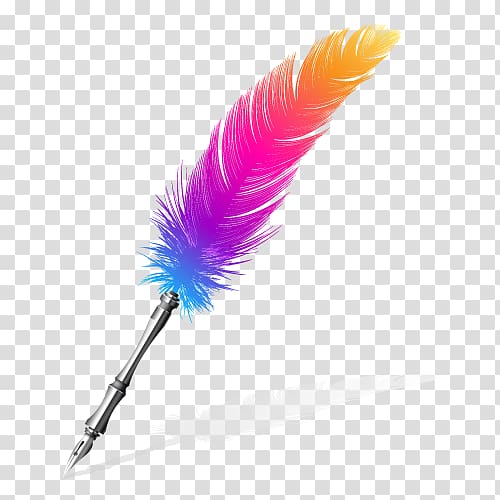 Quill Pen Paper Feather Ink, pen transparent background PNG clipart