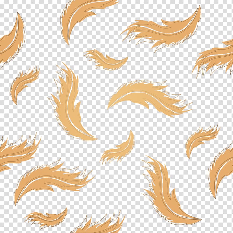 Feather , Hand-painted feathers transparent background PNG clipart