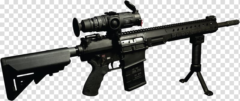 Assault rifle Firearm Light Thermal weapon sight Telescopic sight, rifle scope transparent background PNG clipart