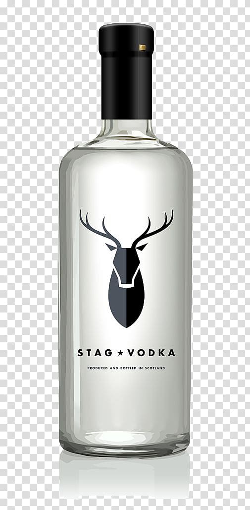 Vodka Moonshine Distilled beverage Gin Bottle, glass bottle transparent background PNG clipart