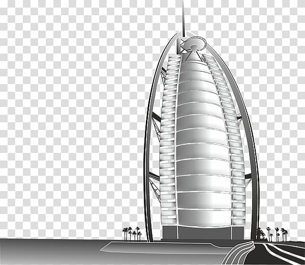 Burj Al Arab Drawing Hotel Art , arab transparent background PNG clipart