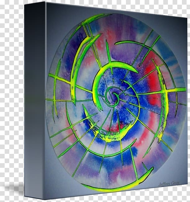 Circle Spiral Modern art Organism, colorful steller transparent background PNG clipart